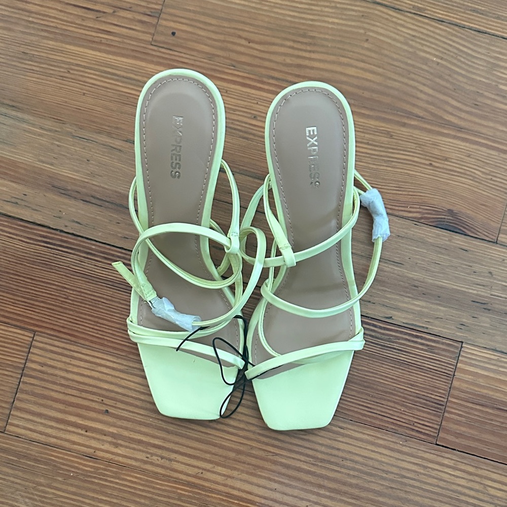 Express square toe heels